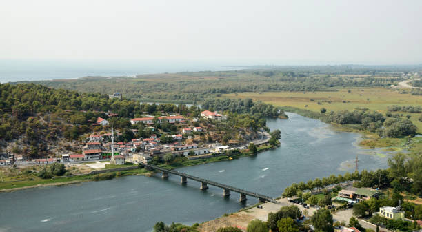 istock Landscape with a  wide river - view from the high 950878960