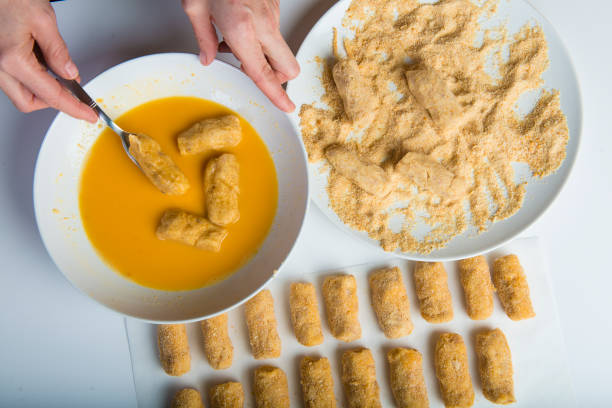 istock Chef preparing croquettes in the kitchen 950882296