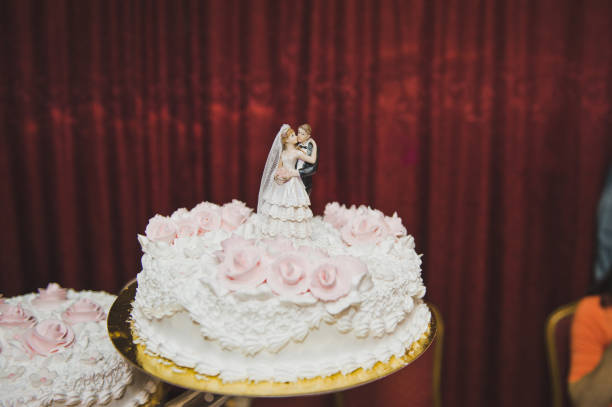 The cake in three parts.