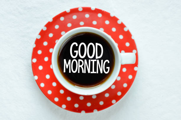 istock Good morning text in cup with coffee 950886844