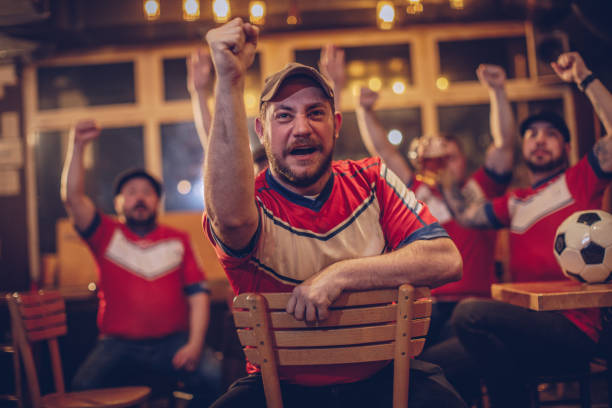 istock Soccer fan in bar 950887318
