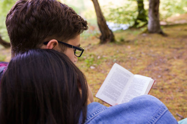 istock Couple Reading a Book On a Picnic 950896948