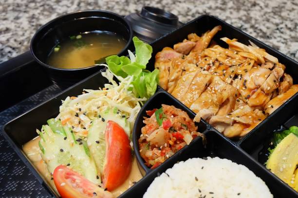 istock Delicious Japanese Bento Box with Teriyaki Chicken 950899258
