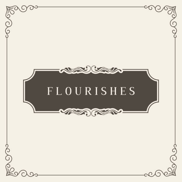 Royal Logo Design Template Vector Decoration, Flourishes Calligraphic Elegant Ornament Frame Lines. Good for Luxury Royal Logo Design Template Vector Decoration, Flourishes Calligraphic Elegant Ornament Frame Lines. Good for Luxury. boutique stock illustrations