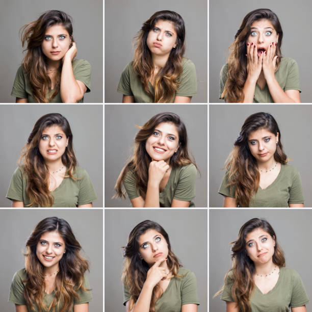istock Young woman making facial expressions 950915380