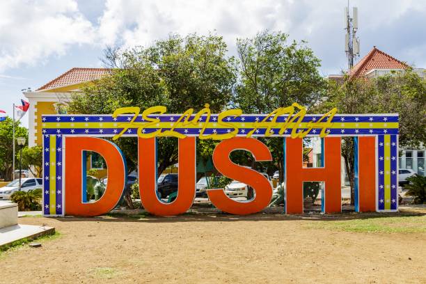 istock Dushi Sign in Curacao at New Years 950923570