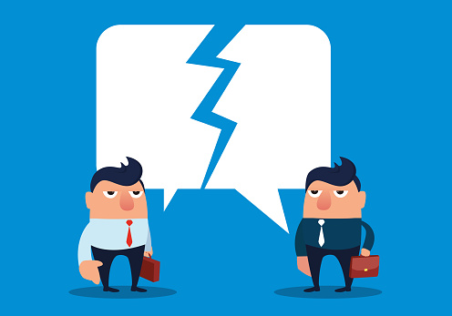 Communicating Fail Failed Business Communication Stock Illustration - Download Image Now ...