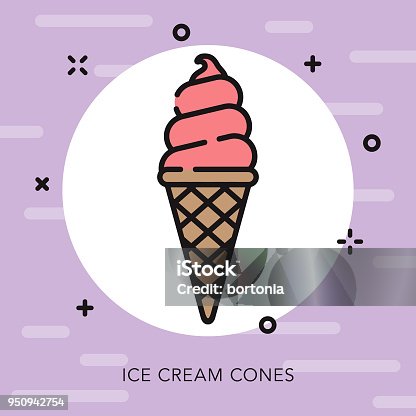 istock Ice Cream Open Outline Street Food Icon 950942754