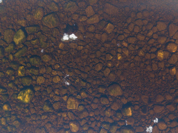 istock Aerial view on water and bottom texture 950944460