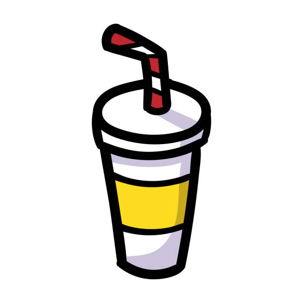 Cartoon Soft Drink Stock Illustration - Download Image Now - Cafe,  Carbonated, Cartoon - iStock