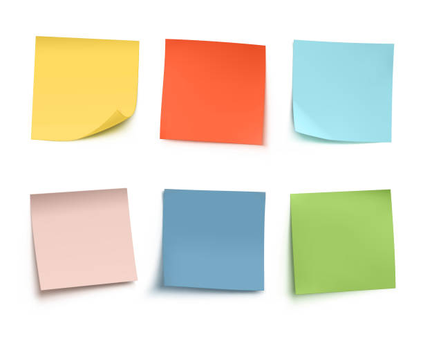 Sticky Notes Sticky Notes adhesive note stock illustrations