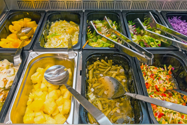 istock Tasty salads at a buffet 950974634