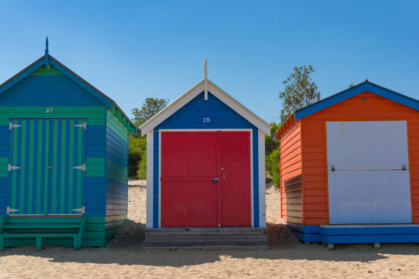 istock Beach houses at Brighton beach in Melbourne, Australia 950977602