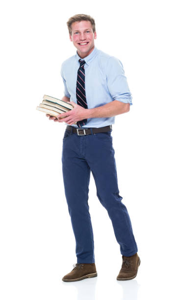 istock Handsome well dressed man is holding books 950986692