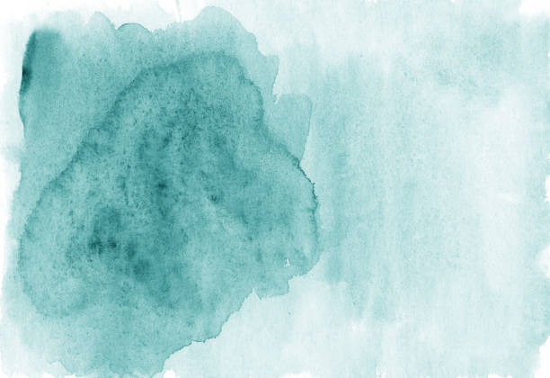 istock Abstract celadon color watercolor background with space for text 950986790