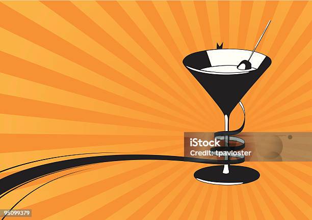 Bicchiere Da Martini - Immagini vettoriali stock e altre immagini di Martini - Martini, Astratto, Bicchiere