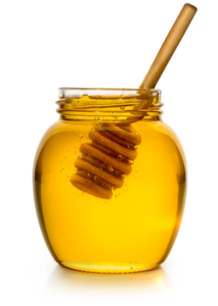 honey  - syrup jar sticky isolated objects 뉴스 사진 이미지