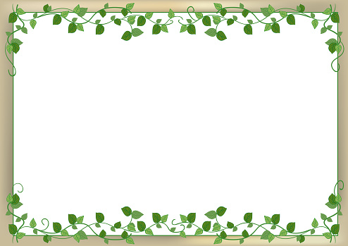 istock leaf frame with back wall image 950996272