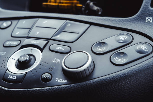 istock the controller of the air conditioner in the car 950997178
