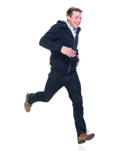 istock Attractive young male running 951007016