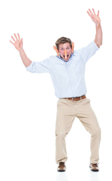 istock Attractive young male has long nose and big ears 951007036