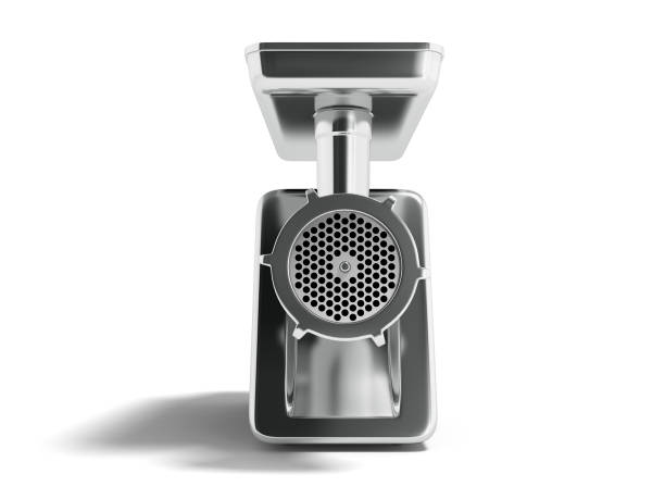 istock Modern metal electric grinder with black casing in front 3d render on white background with shadow 951011064