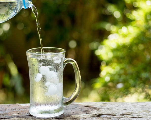 istock Water pouring into glass. 951021842