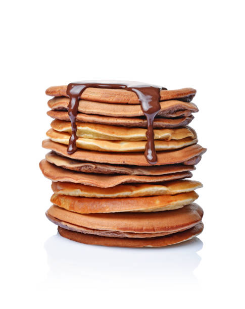 istock Homemade pancakes with melted chocolate 951022118