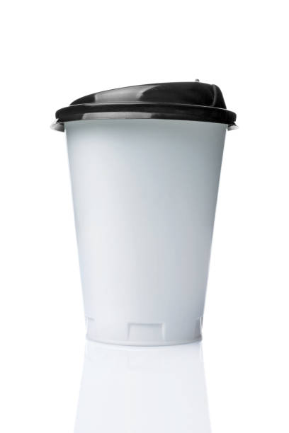 istock Take-out blank paper or plastic coffee cup with black cover 951022134