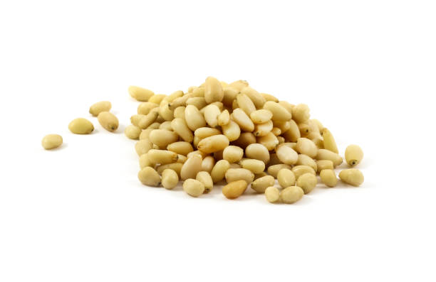 istock Peeled kernels of pine nuts 951033278