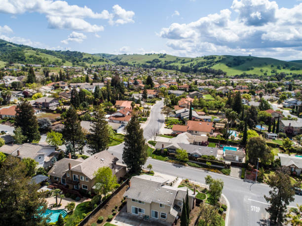 istock Sunny residential areas and nature are spreading. 951034738