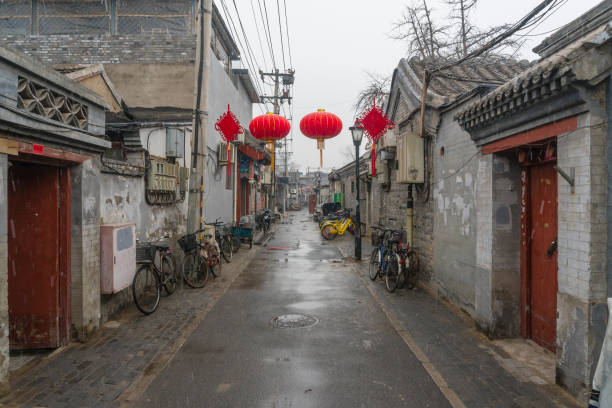 View of a traditional hutong in Beijing
