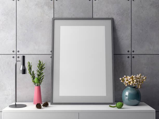 istock Mockup Poster in the interior, 3D illustration of a modern design 951050968
