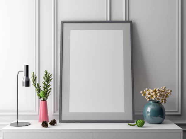 istock Mockup Poster in the interior, 3D illustration of a modern design 951051032