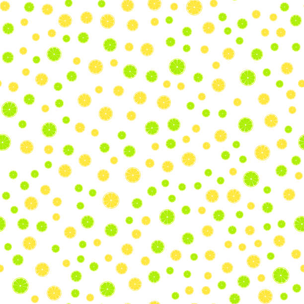 wzór cytryny i limonki bez szwu - christmas christmas ornament green lime green stock illustrations