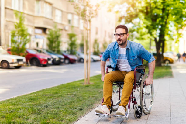 istock Handicapped man in a wheelchair 951055590