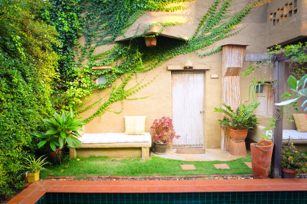 istock Front view for vintage resort hotel, Concept Summer 951056396