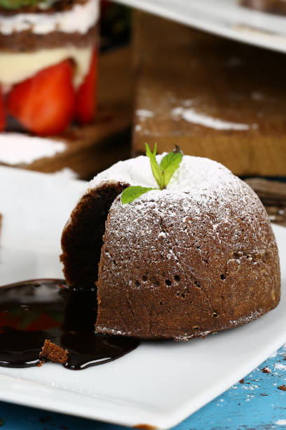 istock Chocolate fondant cake - Lava cakes 951061852