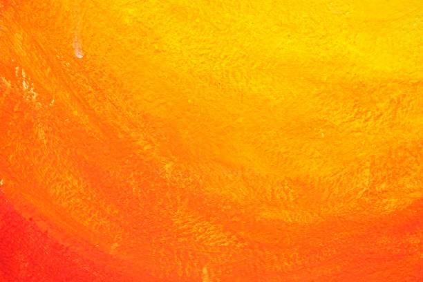 istock Unfinished Orange Painting on Concrete Background. 951065192