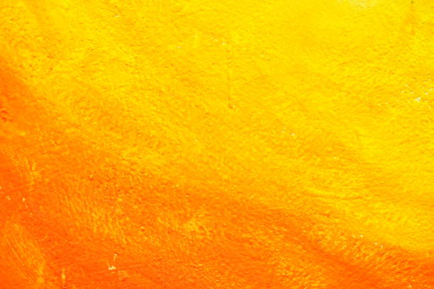 istock Unfinished Orange Painting on Concrete Background. 951068752