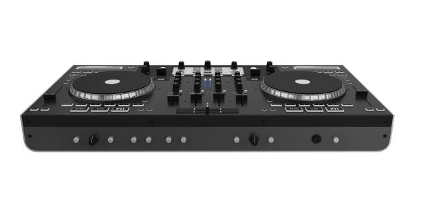 DJ Turntable Isolated DJ Turntable isolated on white background. 3D render dj stock pictures, royalty-free photos & images