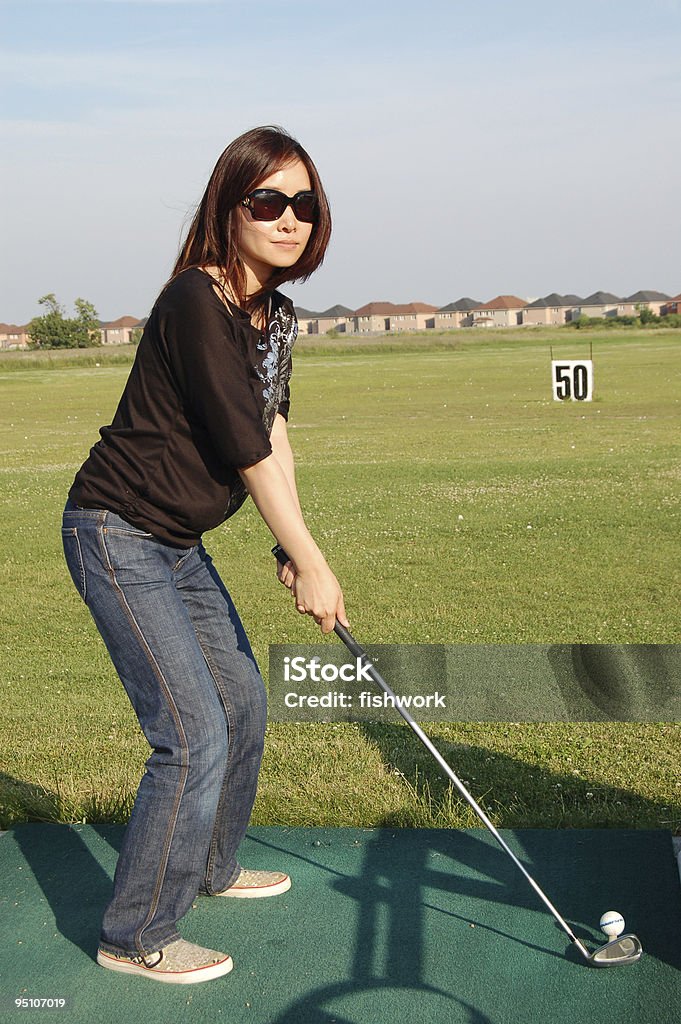 Driving range - Foto stock royalty-free di Adulto