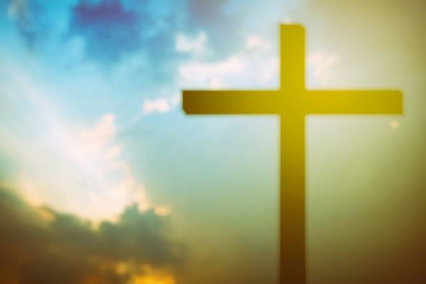 istock Blurred Christ Cross with Light Leak Background, Suitable for Religion Concept. 951070530