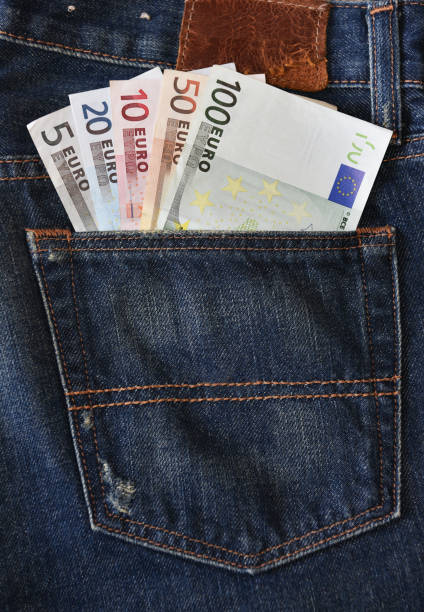 istock Euro Currency Notes in jeans back pocket 951071226