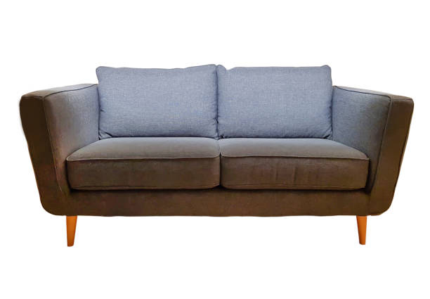 istock Modern blue fabric sofa isolated in white background with clipping path 951082368