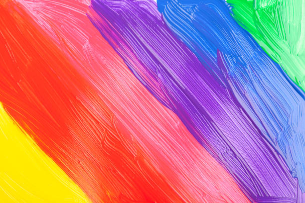 istock Close up of rainbow colors paint 951091744