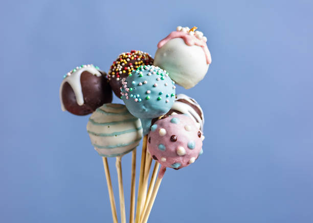 Cake pops. Sweet food. stock photo