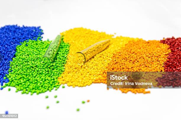 Polymeren Farbstoff Kunststoffpellets Pigment In Das Granulat Stockfoto und mehr Bilder von Bildhintergrund