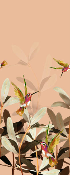istock floral border with birds 951101476