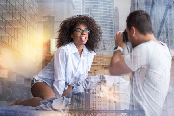 istock Happy nice woman posing for a photo 951104894